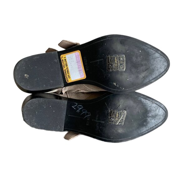 DOLCE VITA Taupe Suede Women's Quadruple Buckle Pointed-Toe Ankle Boots Size 6.5 - Picture 8 of 9